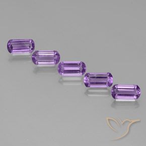 5.3 ct Barrel Cut Amethyst, 9 x 4.6 mm From Brazil, Photo A