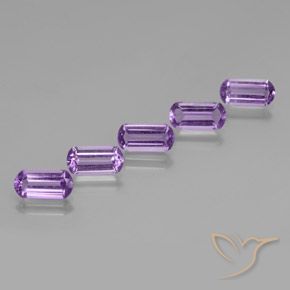 4.84 ctw Violet Amethyst Stones, Natural Amethyst in Barrel Shape for Sale