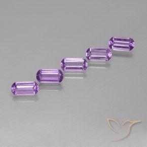 4.70 ctw Violet Amethyst Stones, Natural Amethyst in Barrel Shape for Sale