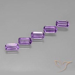 5.19 ctw Violet Amethyst Stones, Natural Amethyst in Barrel Shape for Sale