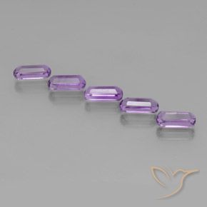 Amethyst Gemstones in 9.1 x 4.5 mm Size for Sale, Amethyst Stones in Medium-Dark Purplish Violet Color
