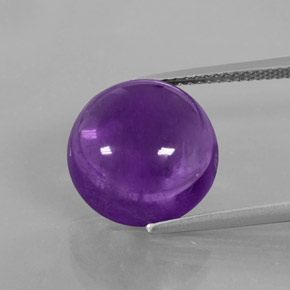 8.9ct Round Cabochon Violet Amethyst for sale thumb image of 8.9ct Round Cabochon Violet Amethyst (ID: 375894)
