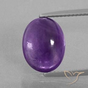 5.10ct Natural Deep Violet Amethyst, Oval, Transparent/Translucent