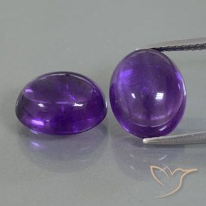 8.09ctw Natural Medium Violet Amethyst, Oval, Transparent/Translucent