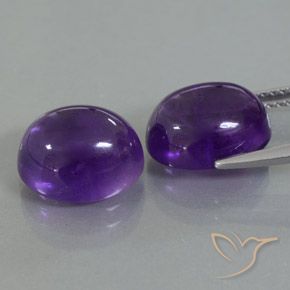 Amethyst Gemstones in 11 x 9 mm (calibrated) Size for Sale, Amethyst Stones in Medium Violet Color