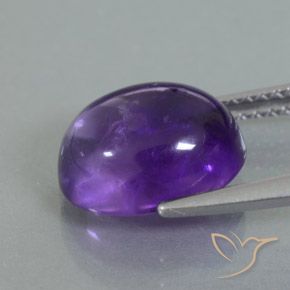 Amethyst Gemstone in 11 x 9 mm (calibrated) Size for Sale, Amethyst Stone in Medium Violet Color