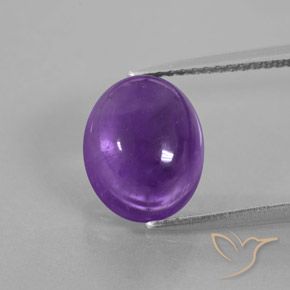 4.27ct Natural Purplish Violet Amethyst, Oval, Transparent/Translucent
