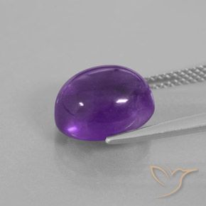 Amethyst Gemstone in 11 x 9 mm (calibrated) Size for Sale, Amethyst Stone in Purplish Violet Color