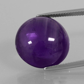 19.9ct Round Cabochon Violet Amethyst for sale thumb image of 19.9ct Round Cabochon Violet Amethyst (ID: 391463)