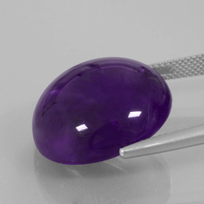 Amethyst Gemstone in 20.1 mm Size for Sale, Amethyst Stone in Violet Color