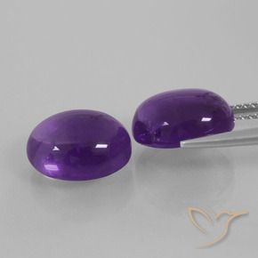 Amethyst Gemstones in 11 x 9 mm (calibrated) Size for Sale, Amethyst Stones in Medium Violet Color