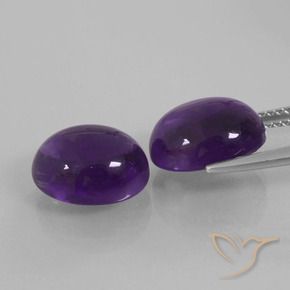 Amethyst Gemstones in 11 x 9 mm (calibrated) Size for Sale, Amethyst Stones in Medium Violet Color
