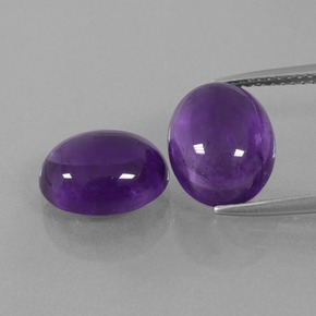 3.6ct Oval Cabochon Violet Amethyst Gem for sale 3.6ct Oval Cabochon Violet Amethyst Gem (ID: 392291)