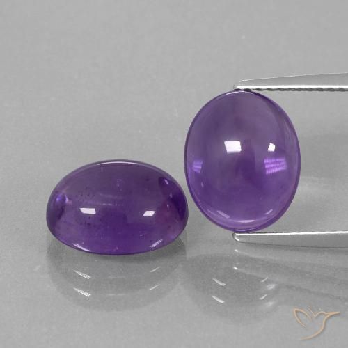7.80ctw Natural Medium Violet Amethyst, Oval, Transparent