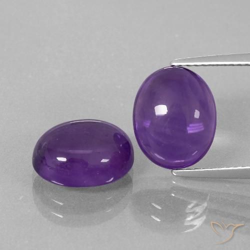 7.55ctw Natural Medium-Light Violet Amethyst, Oval, Transparent