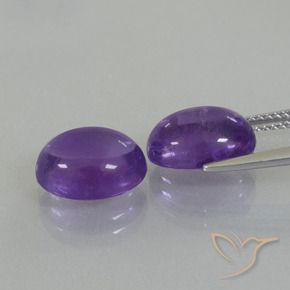 Amethyst Gemstones in 11 x 9 mm (calibrated) Size for Sale, Amethyst Stones in Medium Violet Color