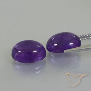 Amethyst Gemstones in 11 x 9 mm (calibrated) Size for Sale, Amethyst Stones in Medium Violet Color