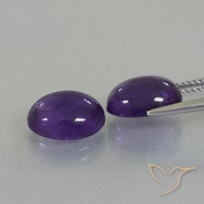 Amethyst Gemstones in 11 x 9 mm (calibrated) Size for Sale, Amethyst Stones in Medium Violet Color