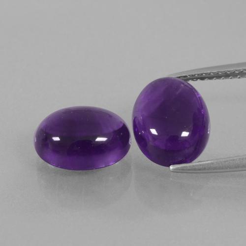Medium Violet Аметист Камень - 2.8ct Овал Кабошон (ID: 392361)