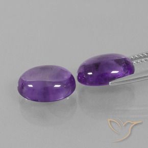 Amethyst Gemstones in 11 x 9 mm (calibrated) Size for Sale, Amethyst Stones in Medium Violet Color