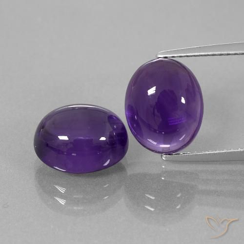9.22ctw Natural Medium Violet Amethyst, Oval, Transparent
