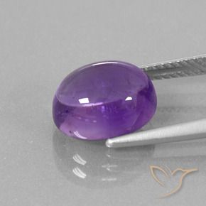 Amethyst Gemstone in 11 x 9 mm (calibrated) Size for Sale, Amethyst Stone in Medium-Light Violet Color