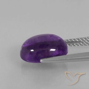 Amethyst Gemstone in 11 x 9 mm (calibrated) Size for Sale, Amethyst Stone in Medium-Light Violet Color