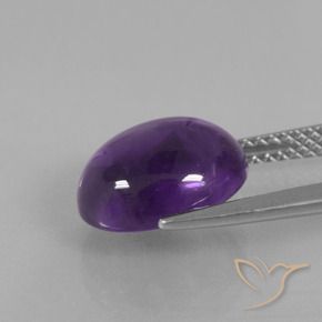 Amethyst Gemstone in 11 x 9 mm (calibrated) Size for Sale, Amethyst Stone in Medium Violet Color