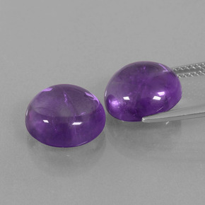 Amethyst Gemstones in 11 mm (calibrated) Size for Sale, Amethyst Stones in Medium Violet Color