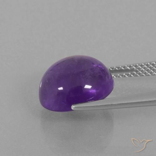 Amethyst Gemstone in 11 mm (calibrated) Size for Sale, Amethyst Stone in Medium-Light Violet Color