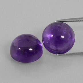 9.5ct Round Cabochon Violet Amethyst Gem for sale 9.5ct Round Cabochon Violet Amethyst Gem (ID: 392597)