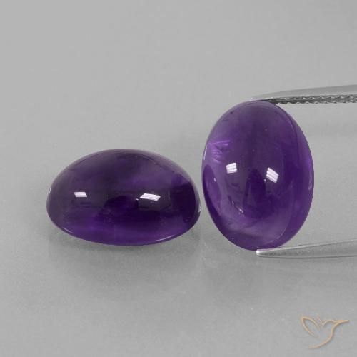 13.46ctw Natural Medium-Light Violet Amethyst, Oval, Transparent