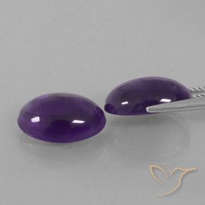 Amethyst Gemstones in 14 x 10 mm (calibrated) Size for Sale, Amethyst Stones in Medium Violet Color