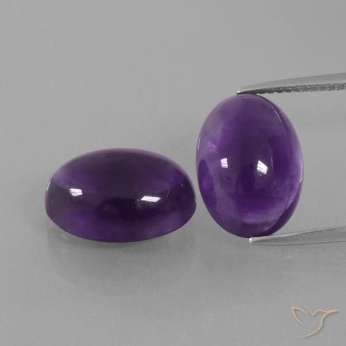 13.08ctw Natural Medium-Light Violet Amethyst, Oval, Transparent