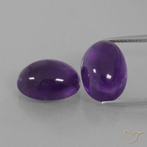 13.47ctw Natural Medium-Light Violet Amethyst, Oval, Transparent