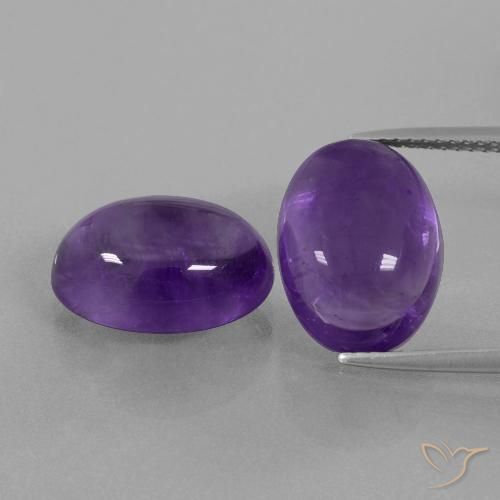 13.80ctw Natural Medium Violet Amethyst, Oval, Transparent