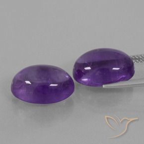 Amethyst Gemstones in 14 x 10 mm (calibrated) Size for Sale, Amethyst Stones in Medium Violet Color