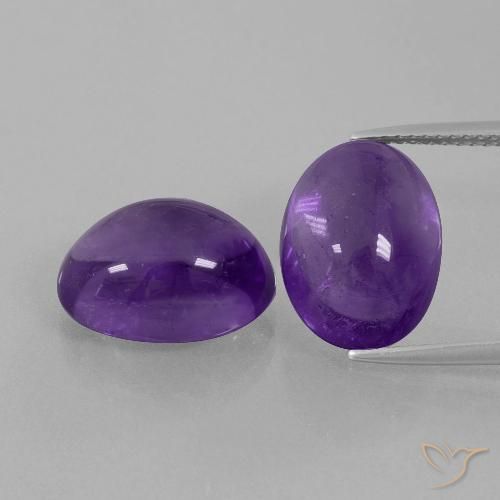 13.74ctw Natural Medium Violet Amethyst, Oval, Transparent