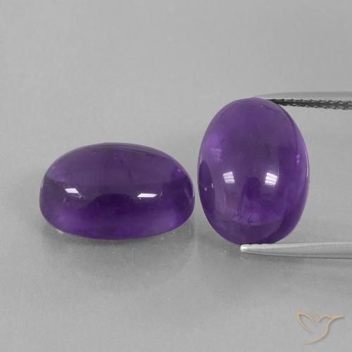 14.02ctw Natural Medium-Light Violet Amethyst, Oval, Transparent