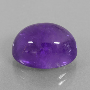 8.25 ct Violet Amethyst Stone, Natural Amethyst in Oval Cabochon Shape for Sale