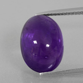 7.23 ct Violet Amethyst Gemstone, Amethyst Gem in Oval Cabochon Shape for Sale.
