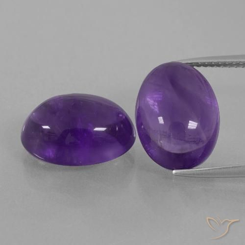 13.63ctw Natural Medium Violet Amethyst, Oval, Transparent