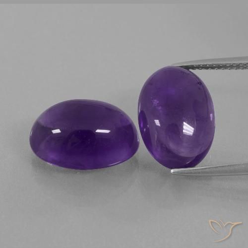 12.94ctw Natural Medium Violet Amethyst, Oval, Transparent