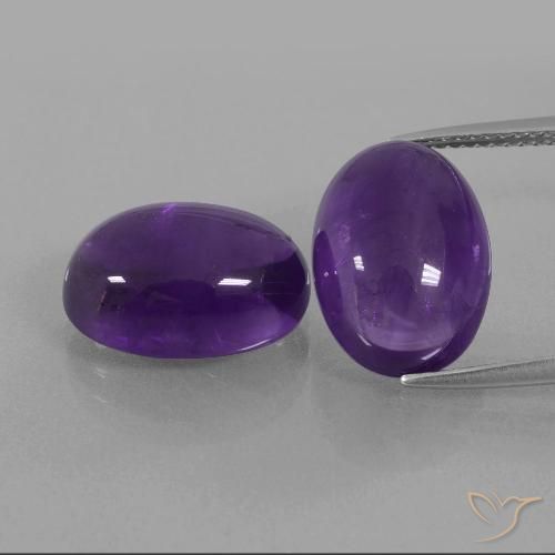 13.81ctw Natural Medium Violet Amethyst, Oval, Transparent