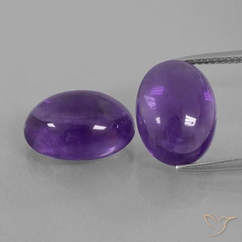 12.81ctw Natural Medium Violet Amethyst, Oval, Transparent
