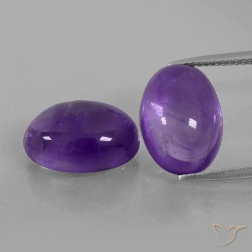 13.81ctw Natural Medium Violet Amethyst, Oval, Transparent