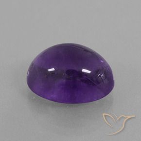 7.85 ct Violet Amethyst Stone, Natural Amethyst in Oval Cabochon Shape for Sale
