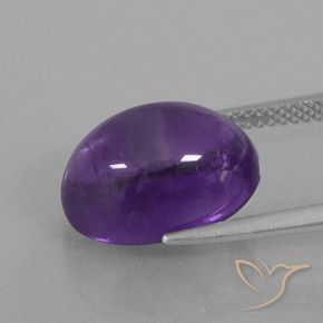 Amethyst Gemstone in 14 x 10 mm (calibrated) Size for Sale, Amethyst Stone in Medium Violet Color