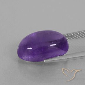 Amethyst Gemstone in 14 x 10 mm (calibrated) Size for Sale, Amethyst Stone in Medium Violet Color