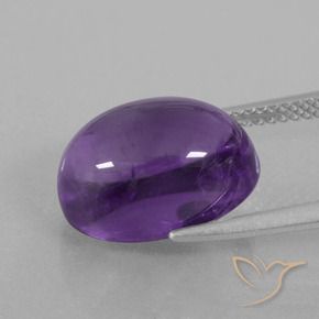 Amethyst Gemstone in 14 x 10 mm (calibrated) Size for Sale, Amethyst Stone in Medium Violet Color